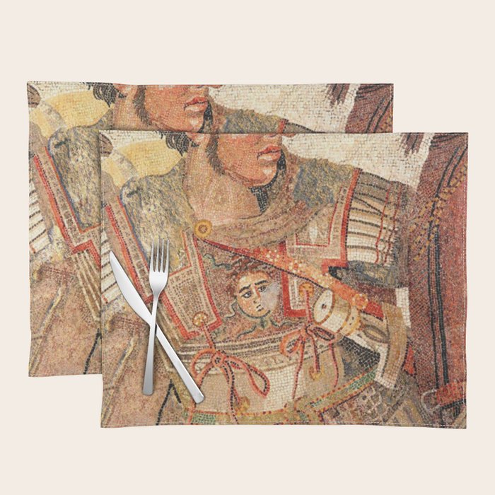 Battle Of Issus Mosaic Alexander The Great Placemat Gallery Image 1