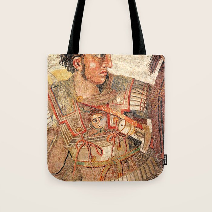 Battle Of Issus Mosaic Alexander The Great Tote Bag Gallery Image 1