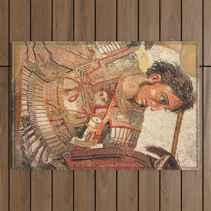 Battle Of Issus Mosaic Alexander The Great Outdoor Rug Gallery Image 1