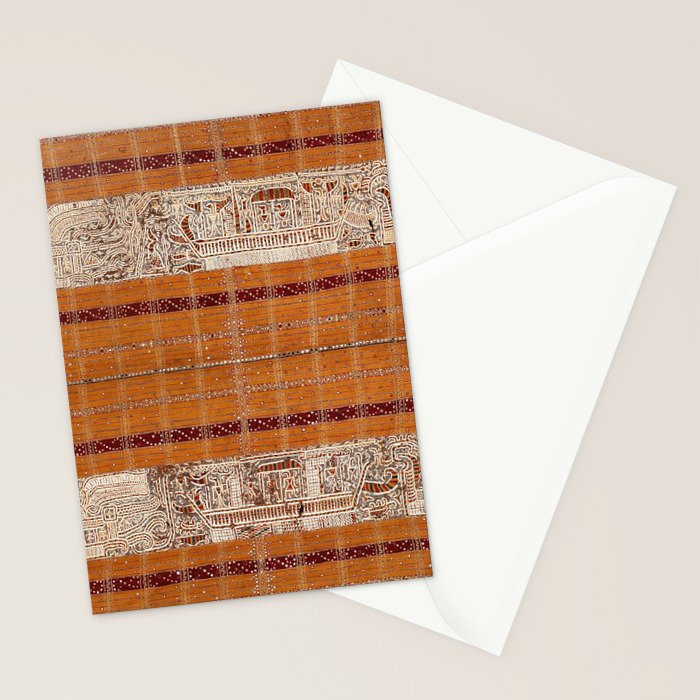 Tapis Lampong South Sumatra Indonesian Wrap for Woman Print Stationery Card Gallery Image 2