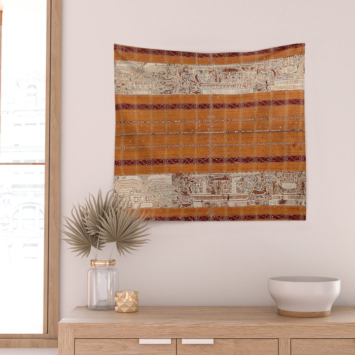 Tapis Lampong South Sumatra Indonesian Wrap for Woman Print Wall Tapestry Gallery Image 2