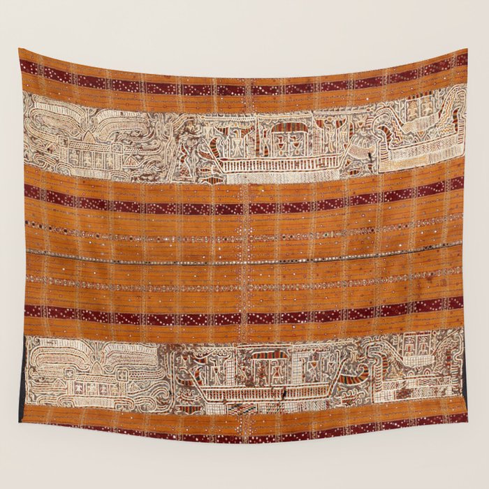 Tapis Lampong South Sumatra Indonesian Wrap for Woman Print Wall Tapestry Gallery Image 4