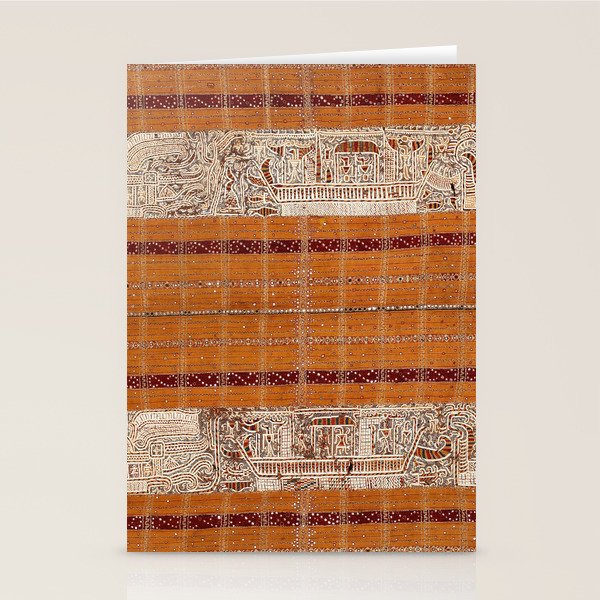 Tapis Lampong South Sumatra Indonesian Wrap for Woman Print Stationery Card Gallery Image 2