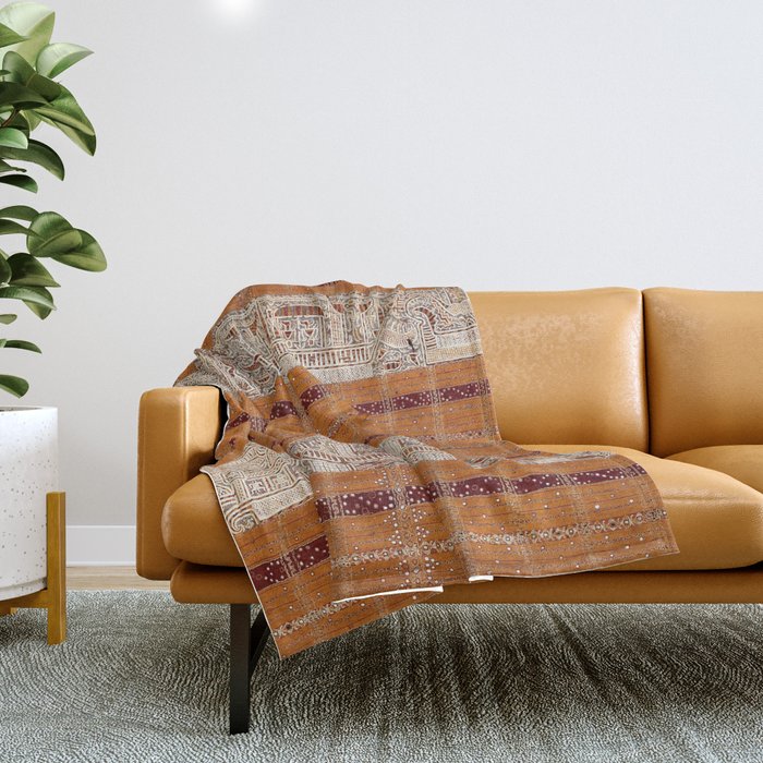 Tapis Lampong South Sumatra Indonesian Wrap for Woman Print Throw Blanket Gallery Image 1