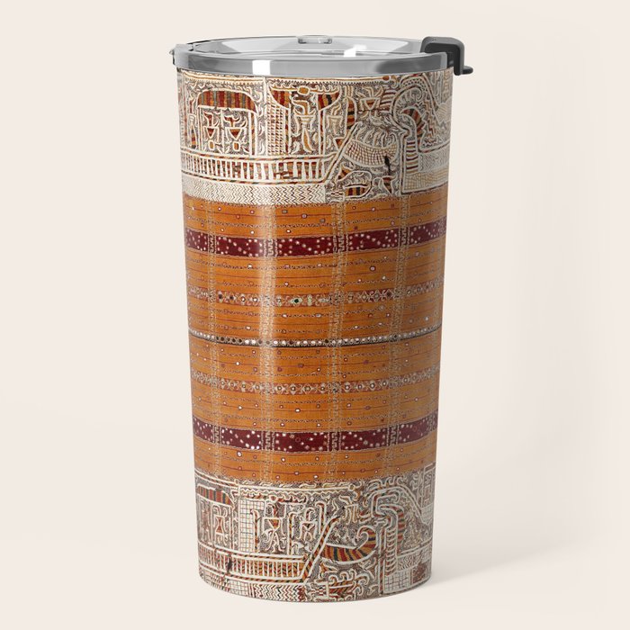 Tapis Lampong South Sumatra Indonesian Wrap for Woman Print Travel Mug Gallery Image 2