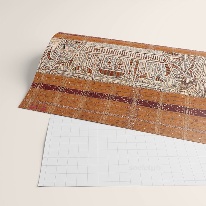 Tapis Lampong South Sumatra Indonesian Wrap for Woman Print Wrapping Paper Gallery Image 2