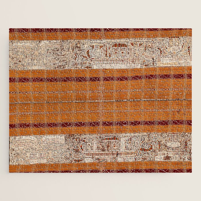 Tapis Lampong South Sumatra Indonesian Wrap for Woman Print Jigsaw Puzzle Gallery Image 1