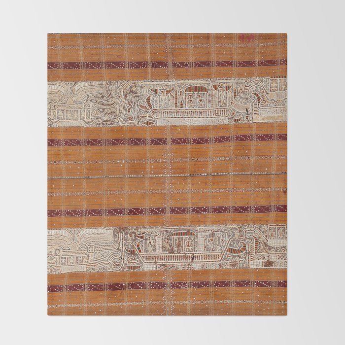 Tapis Lampong South Sumatra Indonesian Wrap for Woman Print Throw Blanket Gallery Image 2