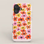 Retro Flowers: Pastel Edition iPhone Case Gallery Image 1