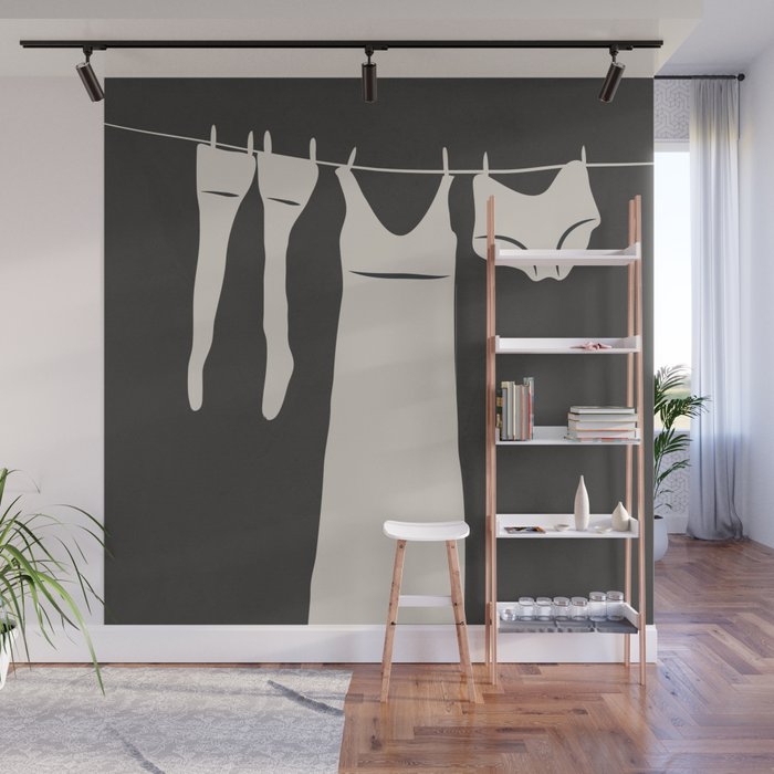 Laundry day Wall Mural Gallery Image 1