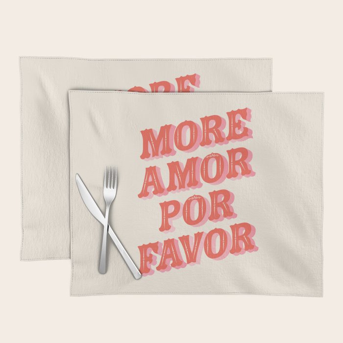 More Amor Placemat Gallery Image 1