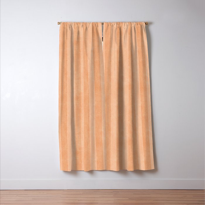 STRIPES - 004 - peach Window Curtain Gallery Image 3