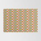 Checkered Multicolor Pattern XXXVII Colorful Summer Rug Gallery Image 2
