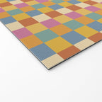 Checkered Multicolor Pattern XXXVII Colorful Summer Welcome Mat Gallery Image 2