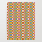 Checkered Multicolor Pattern XXXVII Colorful Summer Poster Gallery Image 4