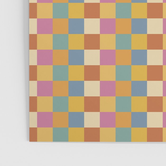 Checkered Multicolor Pattern XXXVII Colorful Summer Poster Gallery Image 3