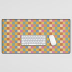 Checkered Multicolor Pattern XXXVII Colorful Summer Desk Mat Gallery Image 1