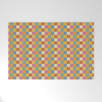 Checkered Multicolor Pattern XXXVII Colorful Summer Welcome Mat Gallery Image 1