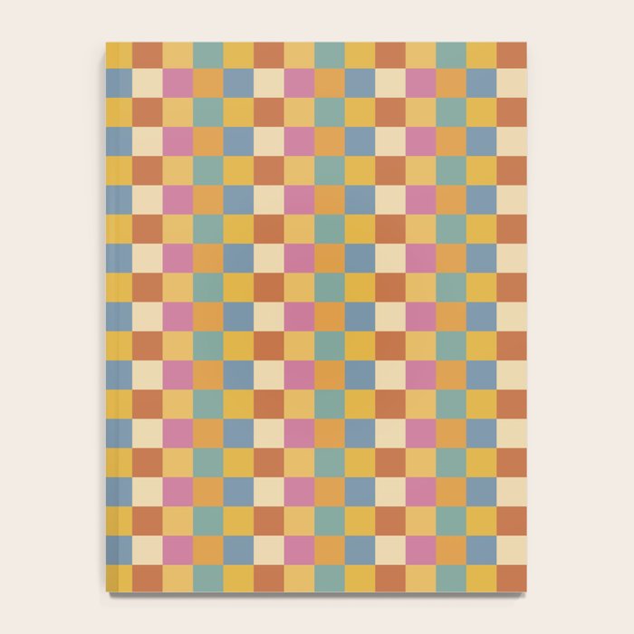 Checkered Multicolor Pattern XXXVII Colorful Summer Notebook Gallery Image 4