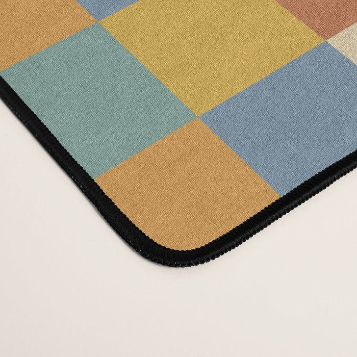 Checkered Multicolor Pattern XXXVII Colorful Summer Desk Mat Gallery Image 4