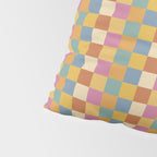 Checkered Multicolor Pattern XXXVII Colorful Summer Pillow Sham Gallery Image 4