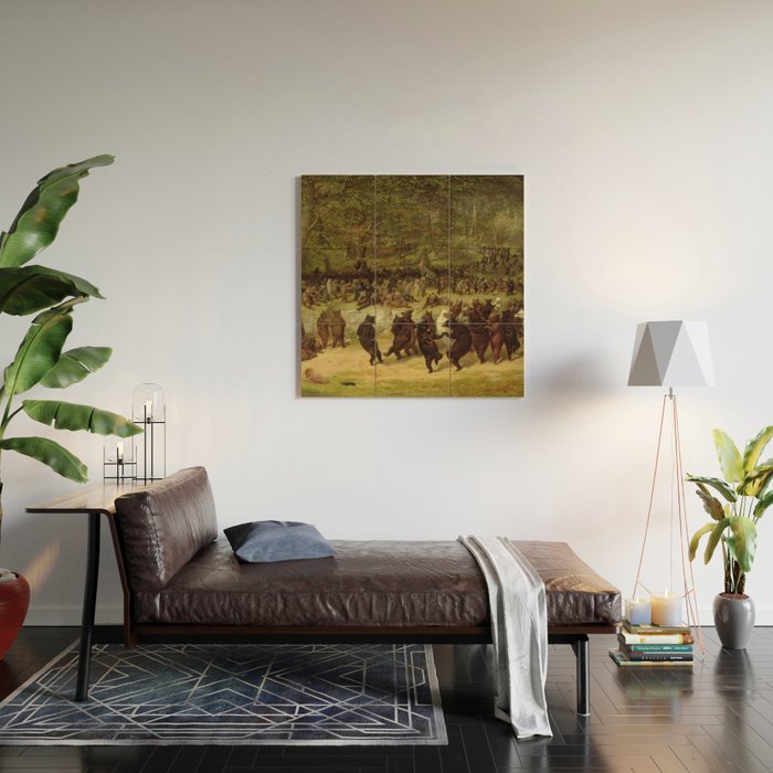 The Bear Dance Painting - William Holbrook Beard Wood Wall Art Gallery Image 2