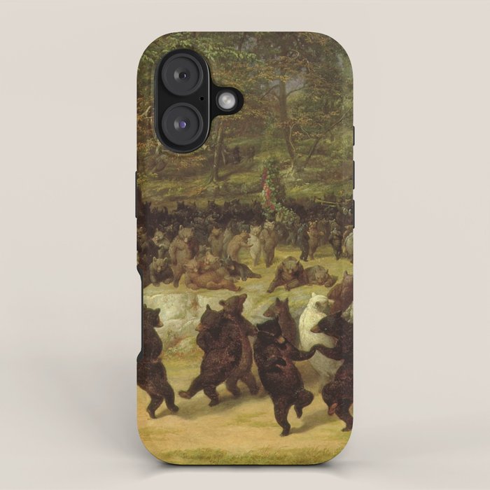 The Bear Dance Painting - William Holbrook Beard iPhone Case Gallery Image 1
