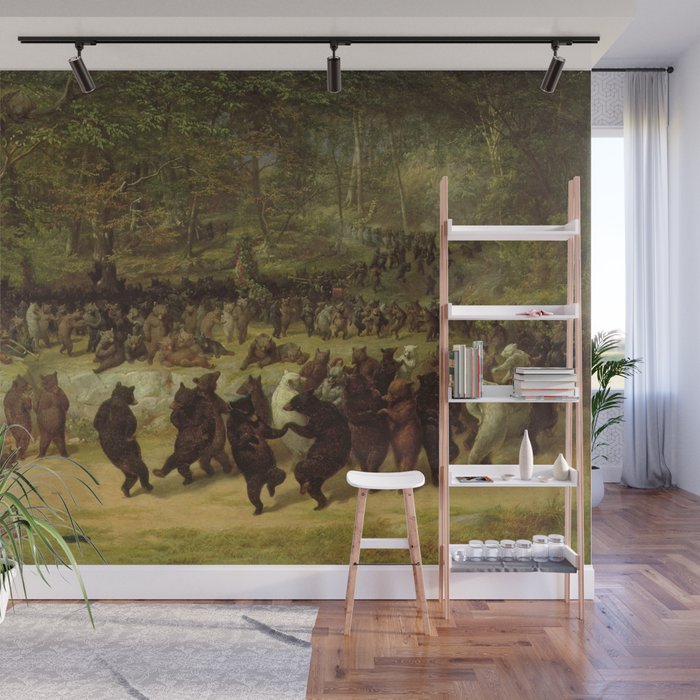 The Bear Dance Painting - William Holbrook Beard Wall Mural Gallery Image 1