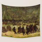 The Bear Dance Painting - William Holbrook Beard Wall Tapestry Gallery Image 4