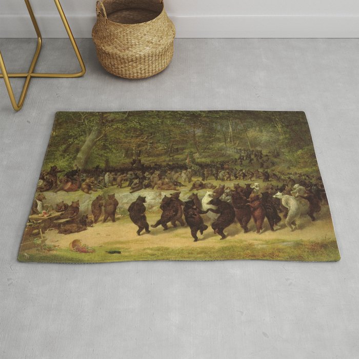 The Bear Dance Painting - William Holbrook Beard Rug Gallery Image 1