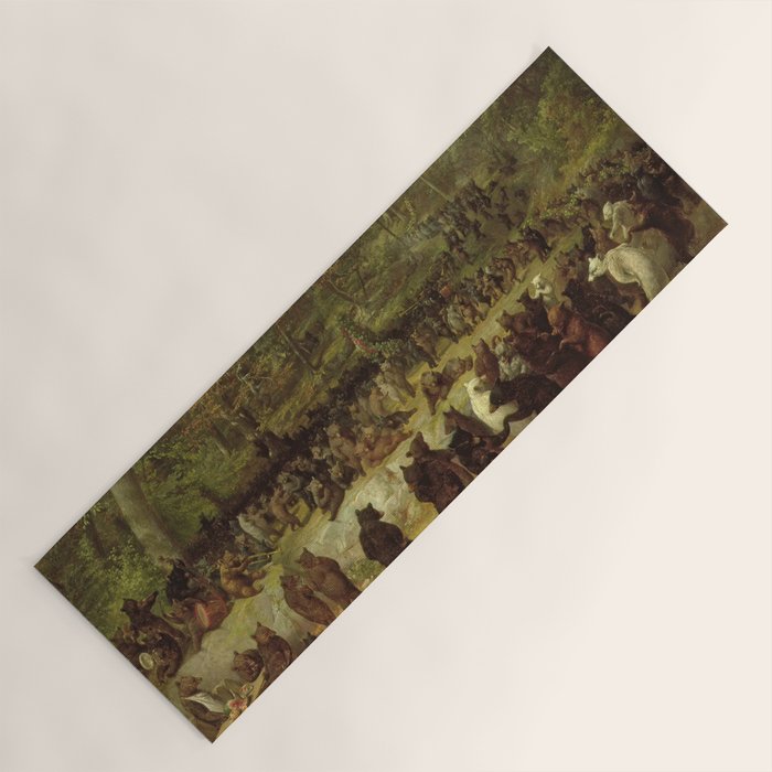 The Bear Dance Painting - William Holbrook Beard Yoga Mat Gallery Image 1