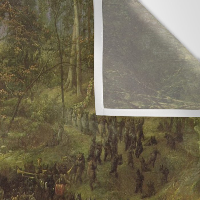 The Bear Dance Painting - William Holbrook Beard Wall Tapestry Gallery Image 3