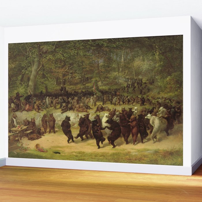 The Bear Dance Painting - William Holbrook Beard Wall Mural Gallery Image 2