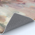 Gentle Beauty [2] - an elegant acrylic piece in deep purple, red, gold, and white Rug Gallery Image 4