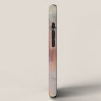 Gentle Beauty [2] - an elegant acrylic piece in deep purple, red, gold, and white iPhone Case Gallery Image 2