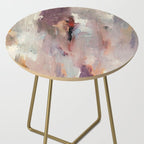 Gentle Beauty [2] - an elegant acrylic piece in deep purple, red, gold, and white Side Table Gallery Image 2