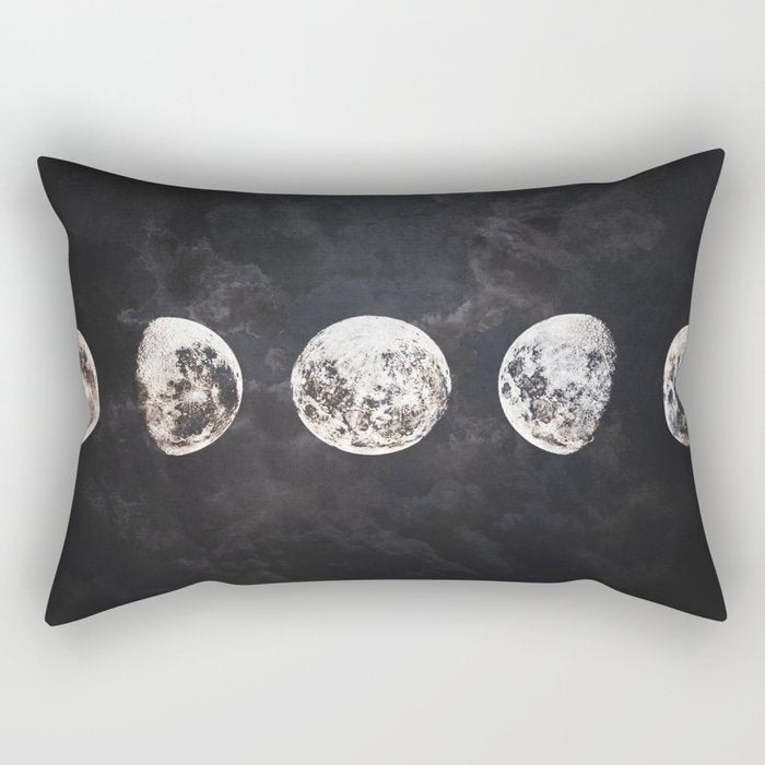 Mistery Moon Rectangular Pillow Gallery Image 1