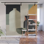Abstract Art Vases 3 Wall Mural Gallery Image 1