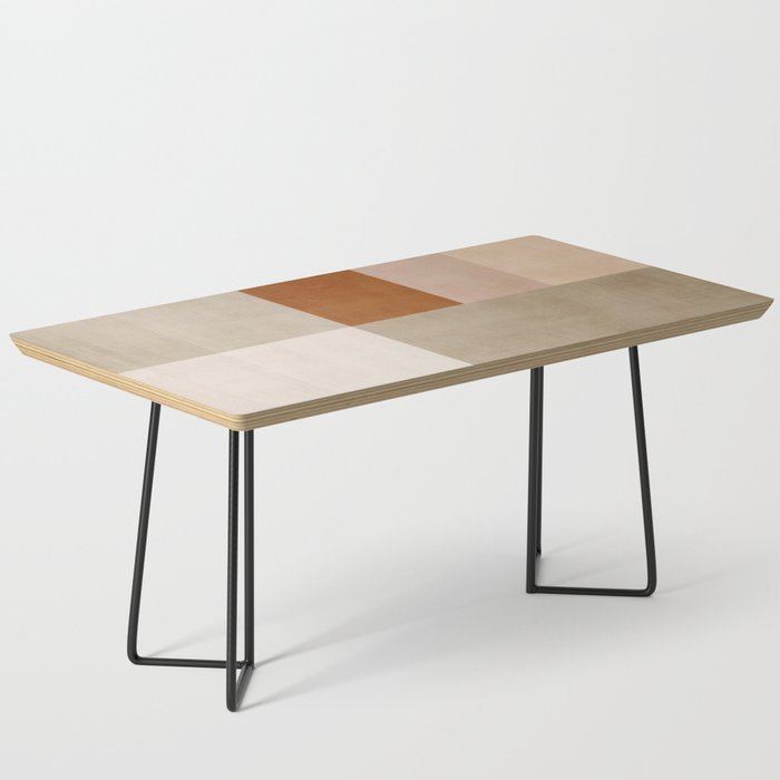 Neutral Tones Soft Colors Geometric Artwork Coffee Table Gallery Image 1