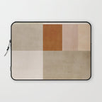 Neutral Tones Soft Colors Geometric Artwork Laptop Sleeve Gallery Image 1