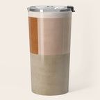 Neutral Tones Soft Colors Geometric Artwork Travel Mug Gallery Image 2