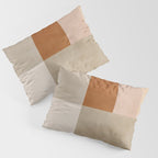 Neutral Tones Soft Colors Geometric Artwork Pillow Sham Gallery Image 3