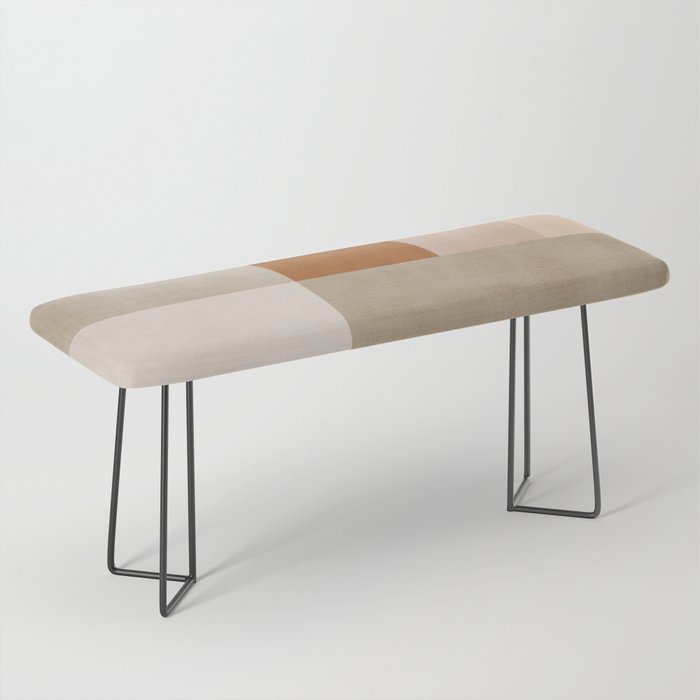 Neutral Tones Soft Colors Geometric Artwork Bench Gallery Image 1