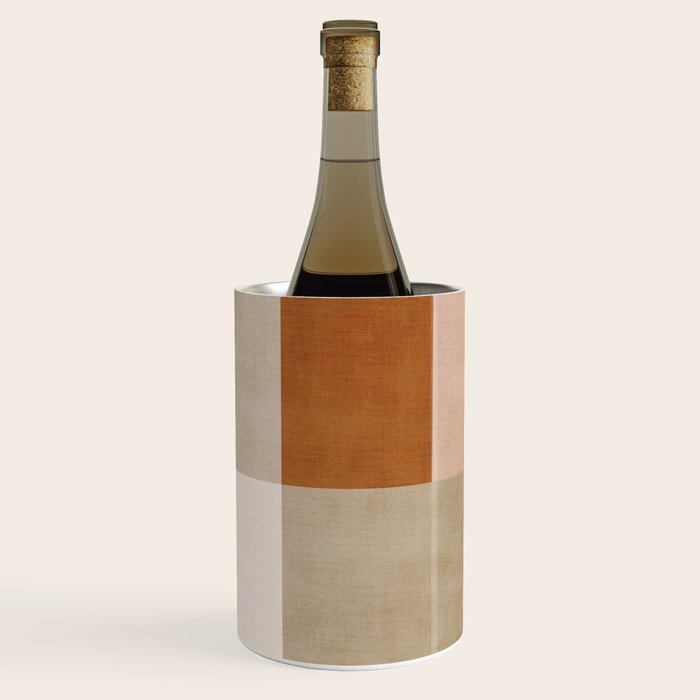Neutral Tones Soft Colors Geometric Artwork Wine Chiller Gallery Image 1