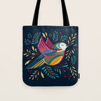 Peace Bird | Navy Tote Bag Gallery Image 1