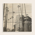 The Beverly Hills Hotel | California Travel Photography | Black and White Photo Print Wood Wall Art Gallery Image 1
