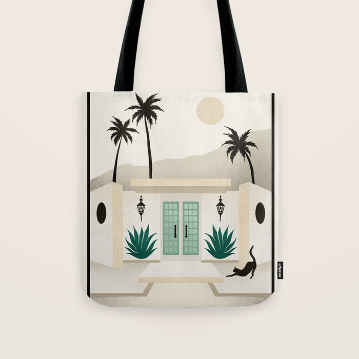 Palm Springs Home - Mint & Cream Tote Bag Gallery Image 1