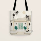 Palm Springs Home - Mint & Cream Tote Bag Gallery Image 1