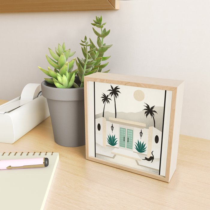 Palm Springs Home - Mint & Cream Mini Art Print Gallery Image 2