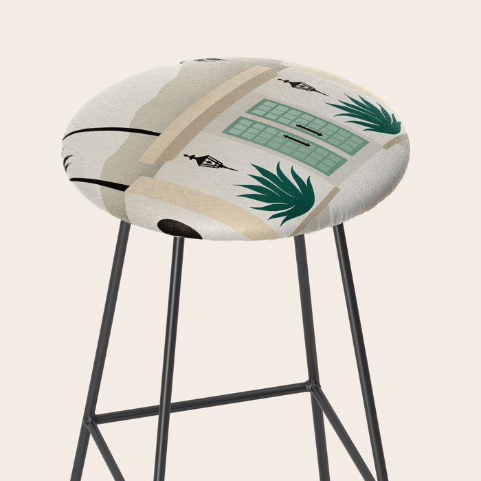 Palm Springs Home - Mint & Cream Stool Gallery Image 2